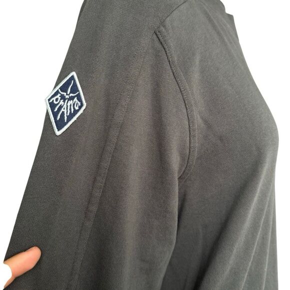 Prana Gray Pullover Sweatshirt Men's Size Medium Organic Cotton Heavyweight - Picture 2 of 8